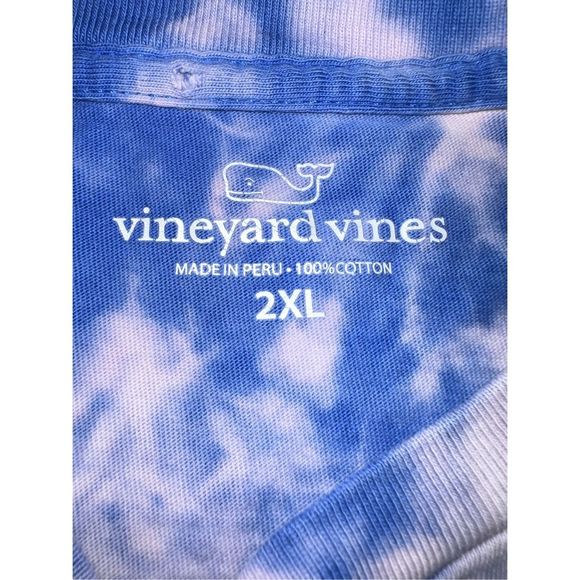 Vineyard Vines American Flag Logo Bleached Tee - Picture 4 of 4